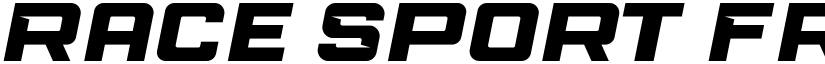 Race Sport Free Regular font