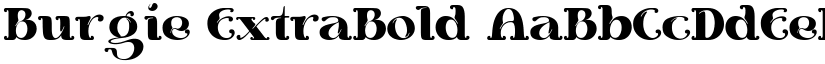 Burgie ExtraBold font