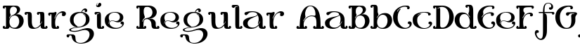 Burgie Regular font
