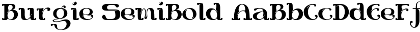 Burgie SemiBold font