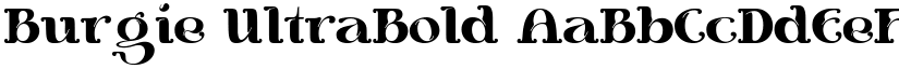 Burgie UltraBold font