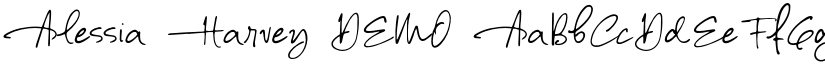 Alessia Harvey DEMO font