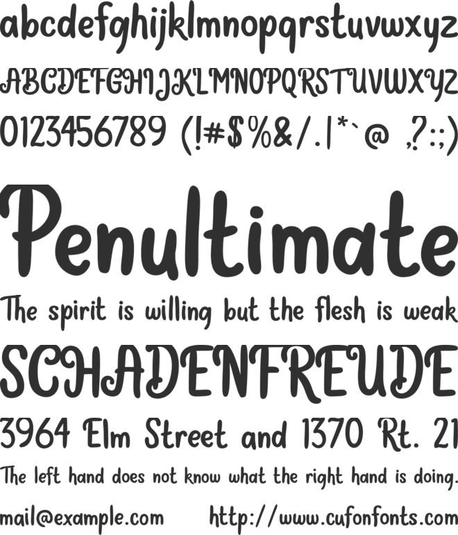 Readiculous font preview