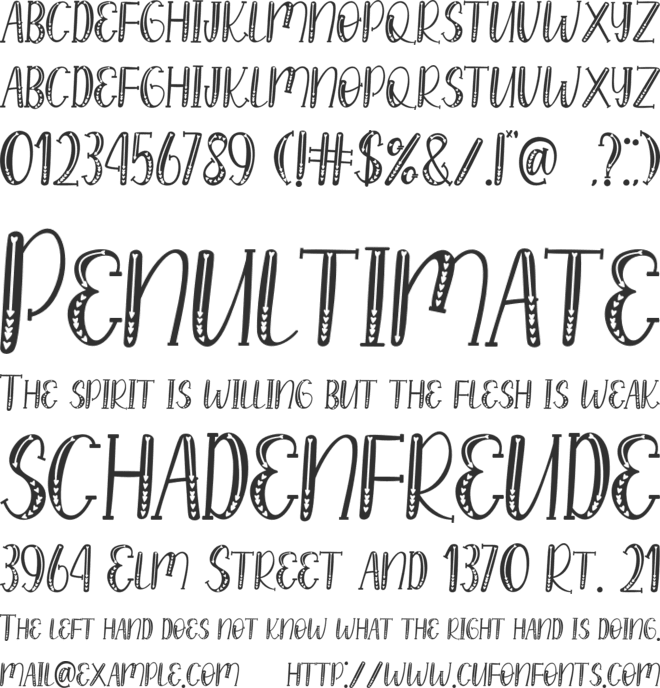 Lovaline Story font preview