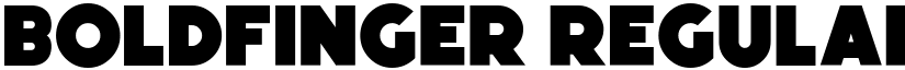 Boldfinger Regular font