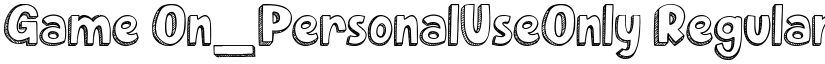Game On_PersonalUseOnly Regular font