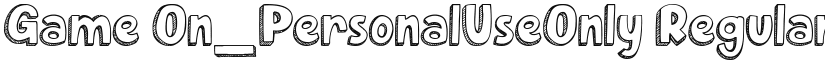 Game On_PersonalUseOnly font download