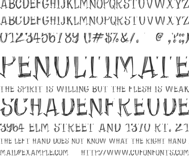 Paperback Writer font preview