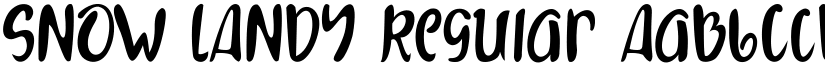 SNOW LANDY font download