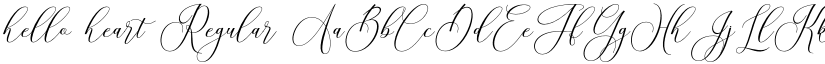 hello heart Regular font