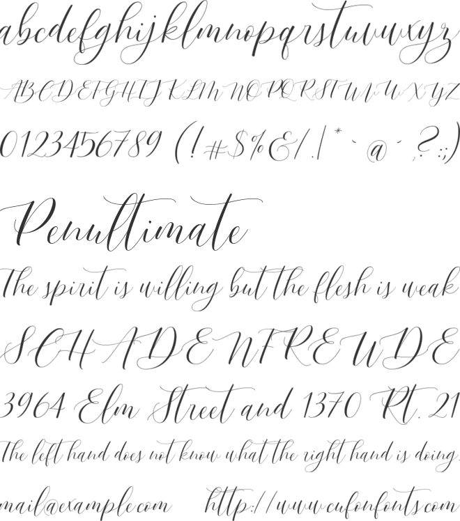 Bergamote font preview