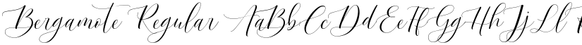 Bergamote Regular font