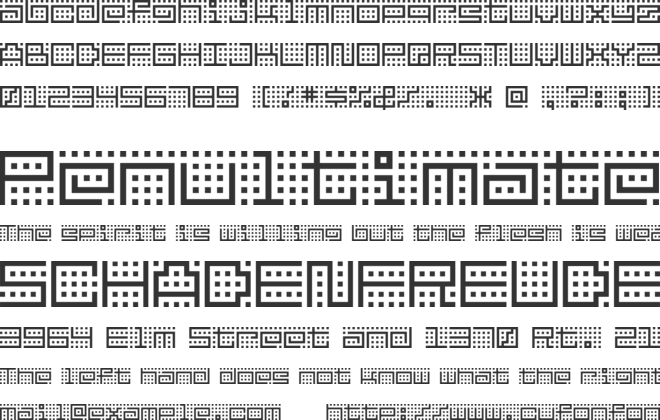 BM Kitchen font preview