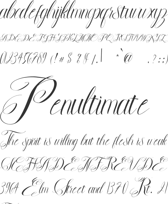 Mikiland font preview