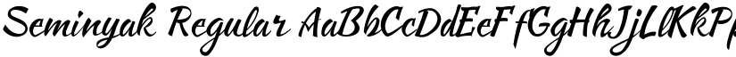 Seminyak Regular font