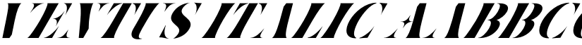 Ventus Italic font