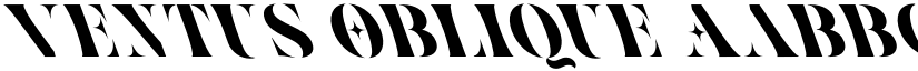 Ventus Oblique font