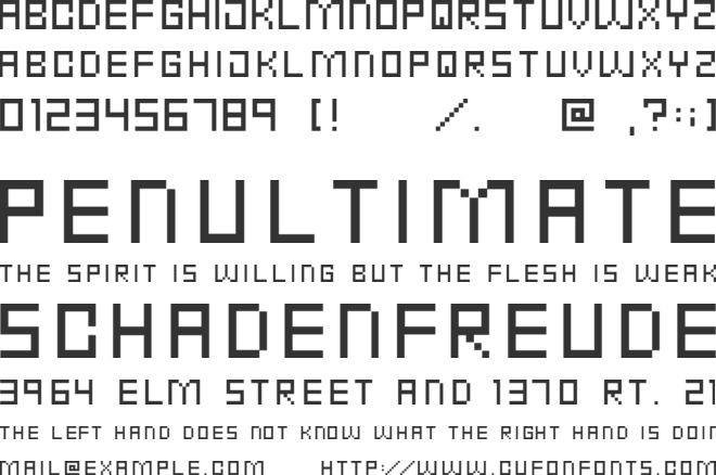 Punk Rock Font font preview