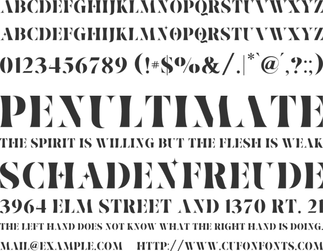 Ventus font preview