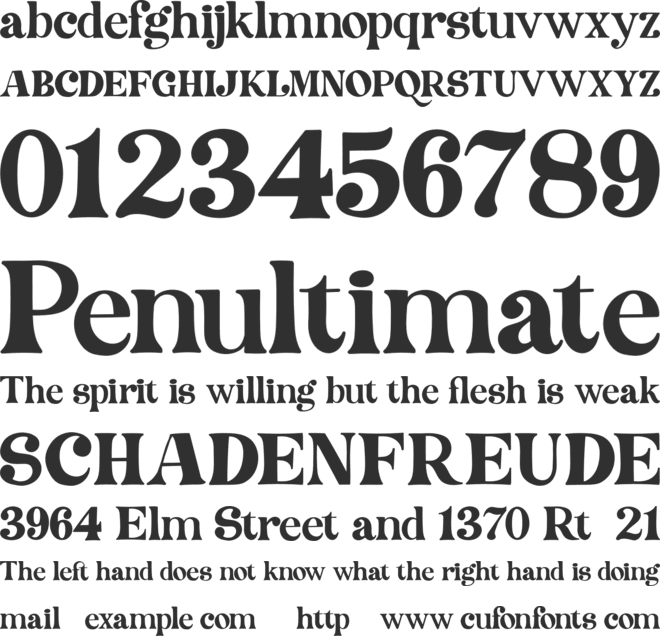 Medyson font preview