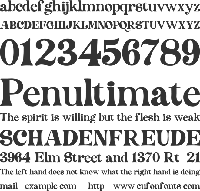 Medyson font preview