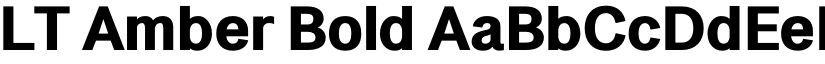 LT Amber Bold font