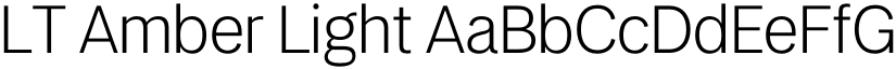 LT Amber Light font