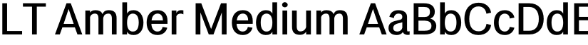 LT Amber Medium font