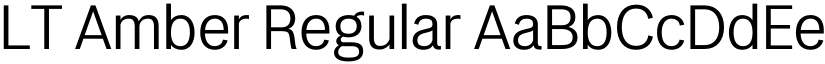 LT Amber Regular font