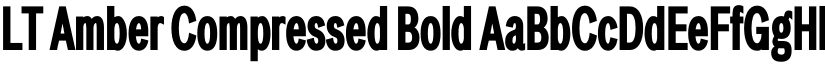 LT Amber Compressed Bold font