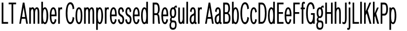 LT Amber Compressed Regular font