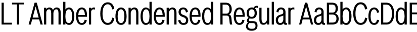 LT Amber Condensed Regular font