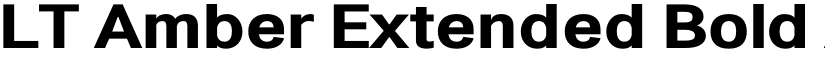 LT Amber Extended Bold font