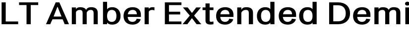 LT Amber Extended Demi-bold font