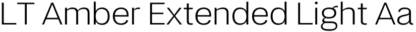 LT Amber Extended Light font