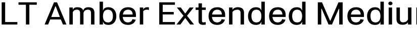 LT Amber Extended Medium font