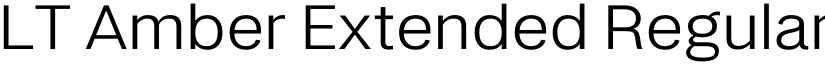 LT Amber Extended Regular font