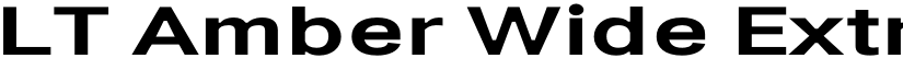 LT Amber Wide Extra-expanded Bold font