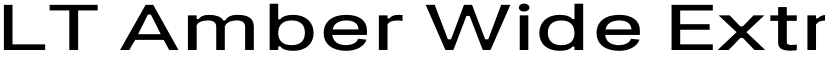 LT Amber Wide Extra-expanded Demi-bold font