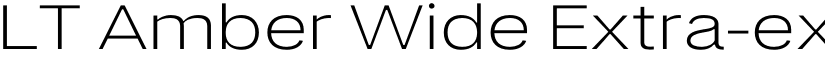 LT Amber Wide Extra-expanded Light font