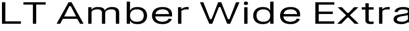 LT Amber Wide Extra-expanded Medium font