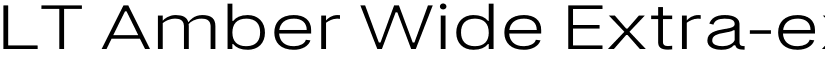 LT Amber Wide Extra-expanded Regular font