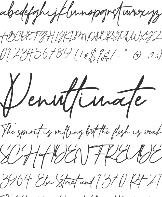 Bestermind font preview