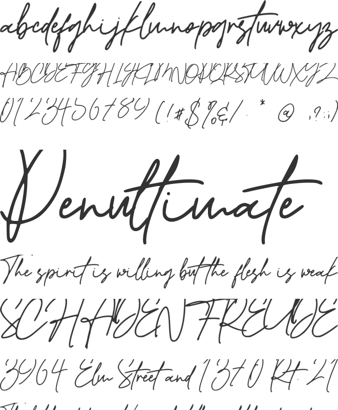 Bestermind font preview