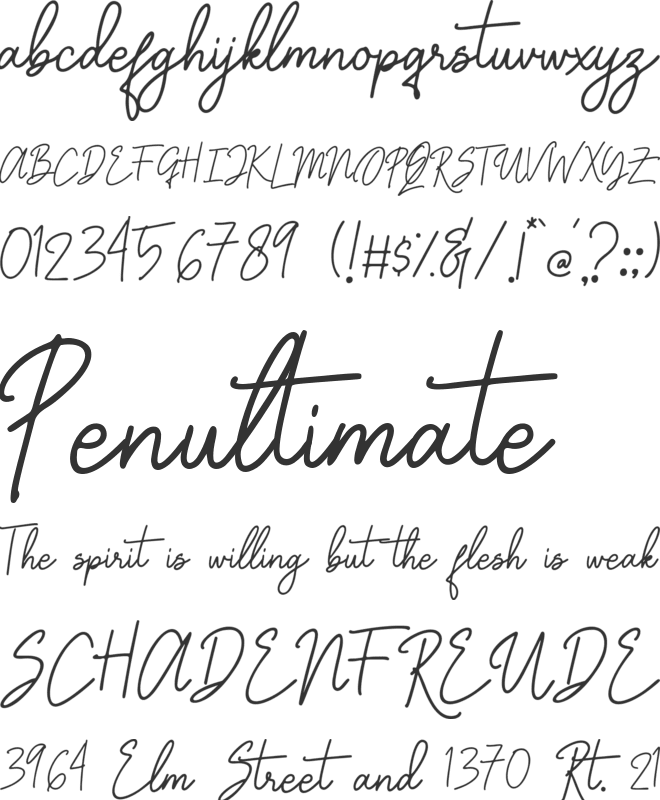 Graciast font preview