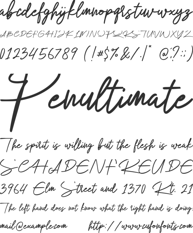 Winlove - Personal Use font preview