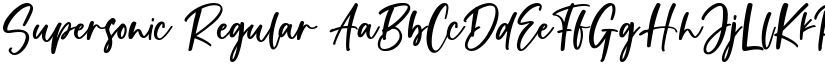 Supersonic Regular font