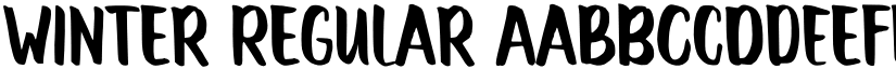 Winter Regular font