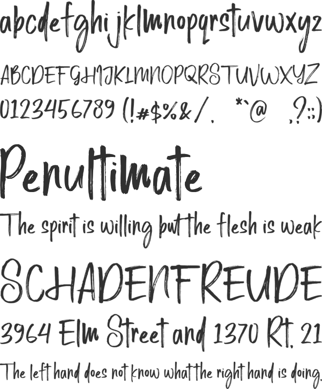Solution font preview