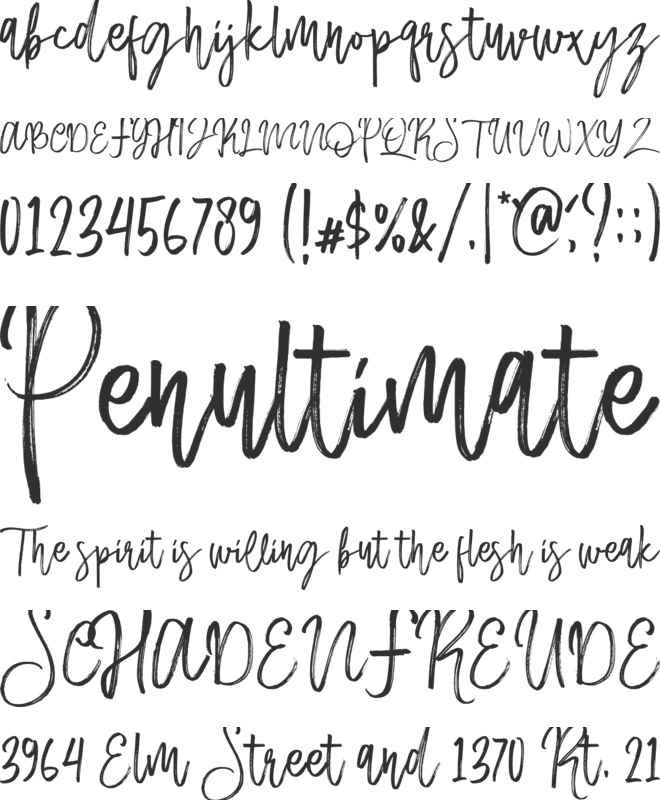 Mallika - Personal use font preview
